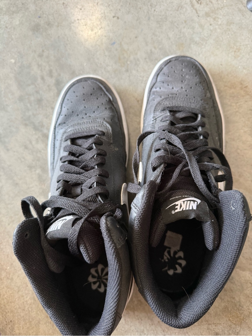 Nike Black High-Top Sneakers with White Accents
